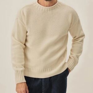 Men's Buck Mason Heritage Wool Guernsey Rollneck Fisherman Sweater Nautical